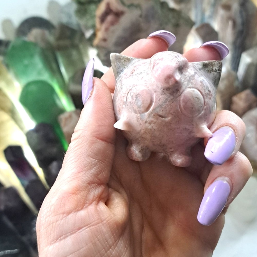 Rhodonite Crystal Jigglypuff